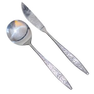EKCO Eterna BALBOA Stainless Geometric Glossy‎ Silverware CHOICE Flatware | Set